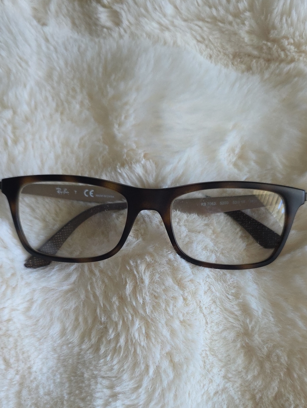 Ray-Ban Brown Tortoise Rectangular Eyeglasses